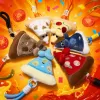 Colorful pizza-shaped plush pendant, cute kitchen decoration, car hanging keychain Specification image
